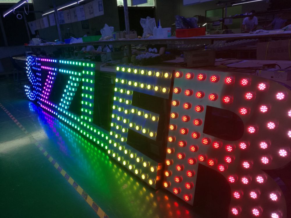 欧洲杯竞猜网站光电的点光源用于客人定制的发光字